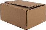 Verzenddoos, bruin, ft 16 x 13 x 7mm