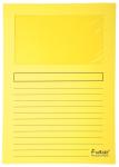 Exacompta Pochette coin à fenêtre jaune,