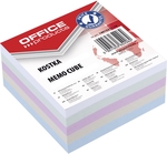 OFFICE products recharge cube-mémo, 8,5 x 8,5 x 4 cm, couleurs assorties