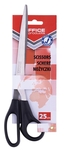 OFFICE products schaar, 25 cm, rechts en links, scherpe punt, zwart, blister van 1 stuk
