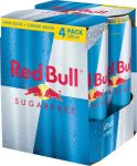 Red Bull energiedrank, sugarfree, blik v