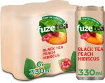 Fuze Tea perzik hibiscus frisdrank,blik 