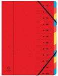 Exacompta voorordner 12 tabs - rood