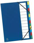 Exacompta voorordners - 12 tabs - blauw