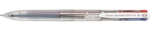 Pilot Super Grip G-4 stylo bille 4 couleurs, moyen, 4 couleurs d'encre classique, corps transparent