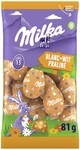 Milka paaseitjes, 81 g, wit praliné