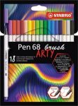 STABILO pen 68 brush ARTY, etui van18 st