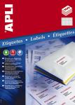 Apli étiquettes blanches ft 52,5 x21,2 m