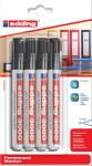 Edding permanent marker 3000 zwart,4 stu