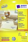 Avery étiquettes blanches universelles Q