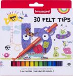 Bruynzeel viltstiften, etui met 30stuks