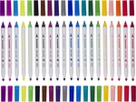 Bruynzeel Kids viltstiften Twin Point, set van 20 stuks in geassorteerde kleuren