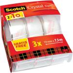 Scotch plakband Crystal Tape, ft 19mm x 
