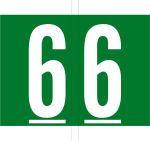 Codetab 6, rol van 500 tabs, donkergroen