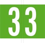 Codetab 3, rol van 500 tabs, lichtgroen