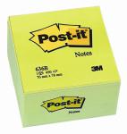 Post-it® 76 x 76 mm cube, jaune