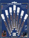 Securit krijtmarker small wit, blister m