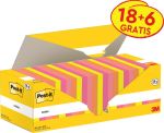 Post-it Notes, 100 vel, 76 x 76 mm,assor