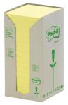 Post-it Recycled Tower Pack Jaune ft 76 