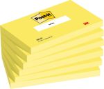 Post-it Notes, 100 vel, 76 x 127 mm, 6 s