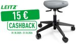 Leitz Ergo actieve Zitkruk comfortzittin