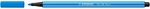 STABILO Pen 68 viltstift, neon blauw