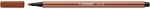 STABILO Pen 68 viltstift, rood-bruin