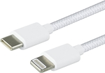 Greenmouse Lightning USB-C kabel, USB-C naar 8-pin, 1 m, woven