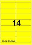 DBS étiquettes 99,1x38,1 mm, 14/feuille 