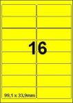 DBS étiquettes 99,1x33,9mm 16/feuille, f