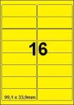 DBS étiquettes 99,1 x 33,9 mm, 16 par fe