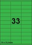 DBS étiquettes 70 x 25,4 mm, 33 parfeuil