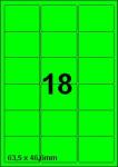 DBS étiquettes 63,5x46,6 mm, 18/feuille,