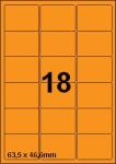 DBS étiquettes 63,5x46,6mm, 18 parfeuill