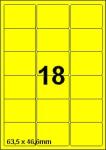 DBS étiquettes 63,5x46,6mm 18/feuille, f