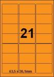 DBS étiquettes 63,5x38,1mm, 21 parfeuill