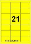 DBS étiquettes 63,5x38,1mm 21/feuille, f