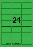 DBS étiquettes 63,5 x 38,1 mm, 21 par fe