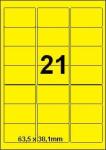 DBS étiquettes 63,5 x 38,1 mm, 21 par fe