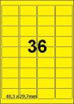 DBS étiquettes 48,3 x 29,7 mm, 36 par fe