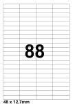DBS étiquettes  48 x 12,7 mm*, 88/feuill