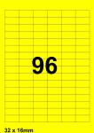 DBS étiquettes 32 x 16 mm*, 96 parfeuill