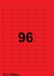 DBS étiquettes 32 x 16 mm*, 96 parfeuill
