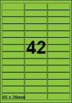 DBS étiquettes 65 x 20 mm, 42 par feuill