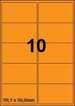 DBS étiquettes 99,1x56,8mm, 10 parfeuill