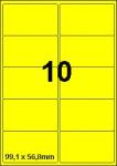 DBS étiquettes 99,1x56,8mm, 10/feuille, 