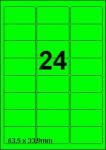 DBS étiquettes 63,5x33,9 mm, 24 parfeuil