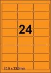 DBS étiquettes 63,5x33,9mm, 24 parfeuill