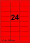 DBS étiquettes 63,5x33,9mm, 24/feuille, 