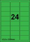 DBS étiquettes 63,5 x 33,9 mm, 24 par fe